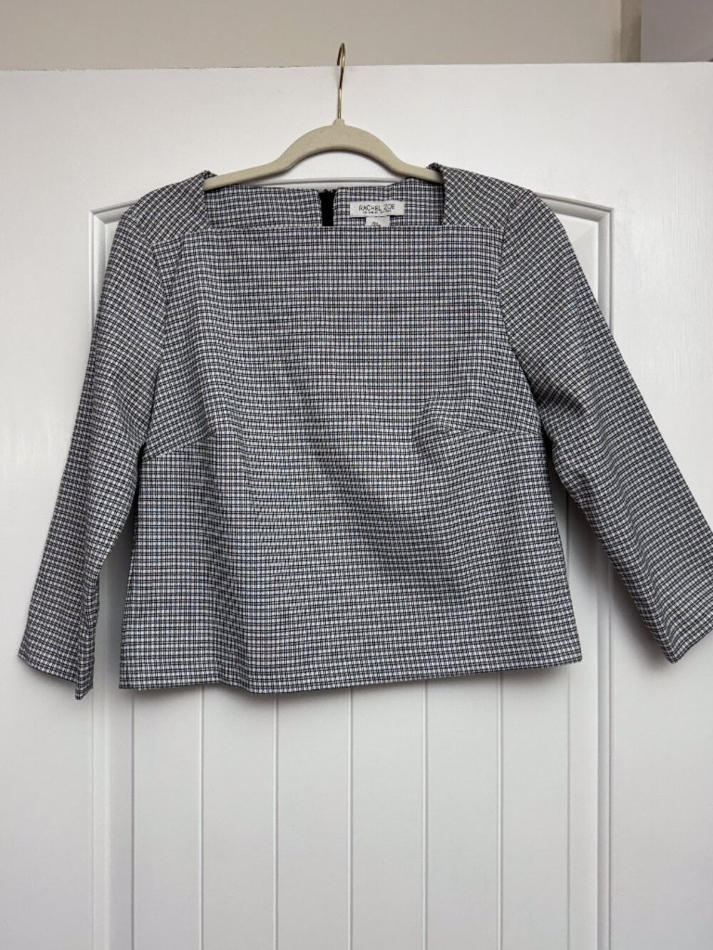 Rachel Zoe Size S Women's 3/4 sleeve Plaid Shirt